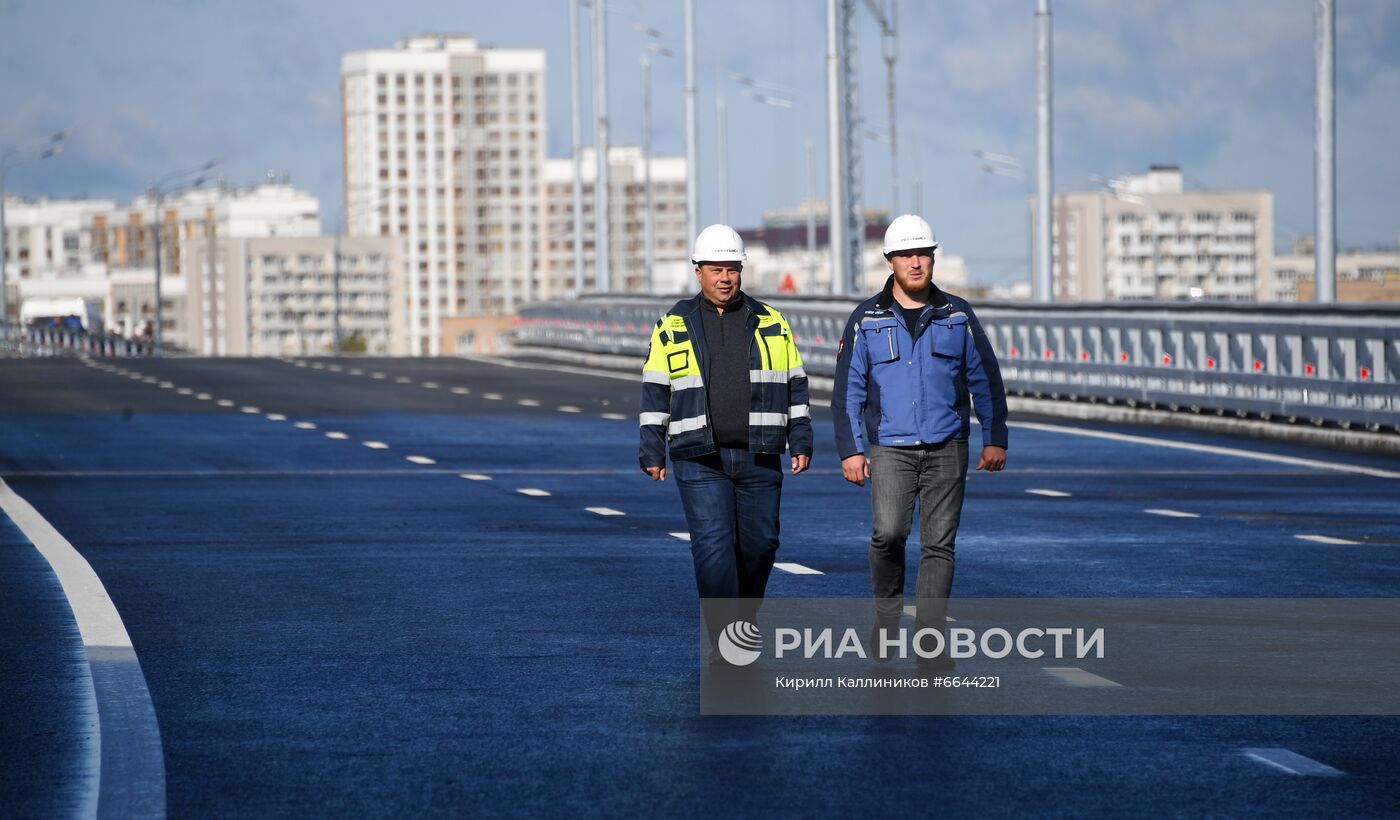 Открытие участка дороги Северо-Восточной хорды в Москве
