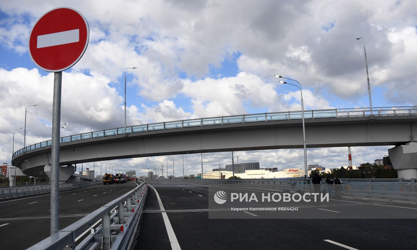 Открытие участка дороги Северо-Восточной хорды в Москве 