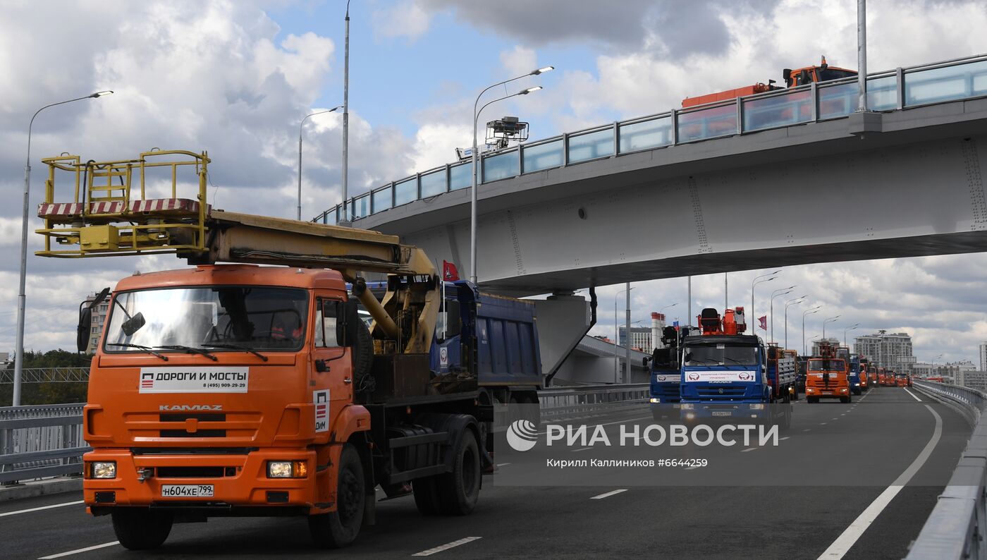 Открытие участка дороги Северо-Восточной хорды в Москве 