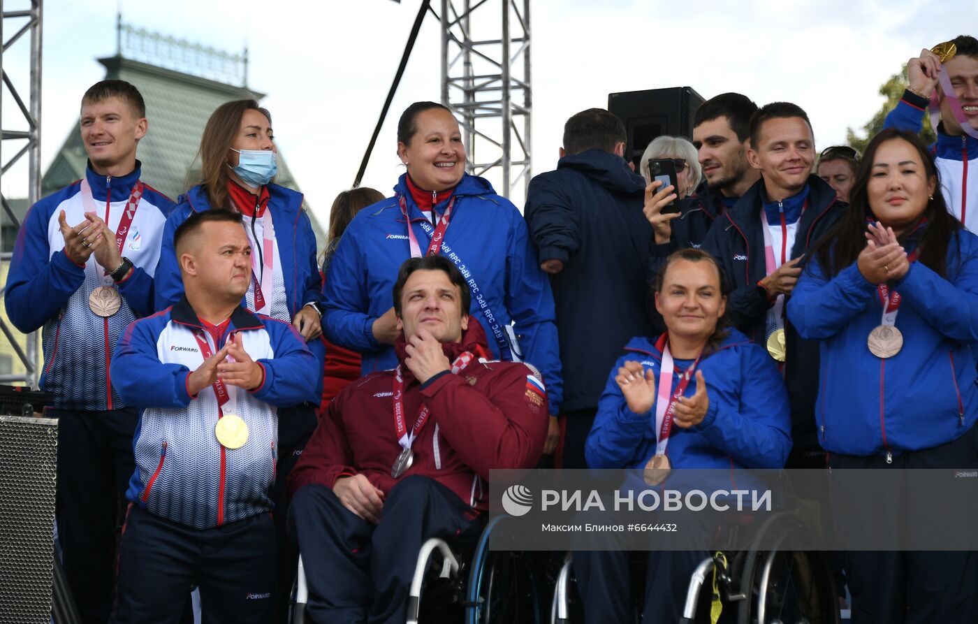 Концерт в честь паралимпийской сборной России на Красной площади