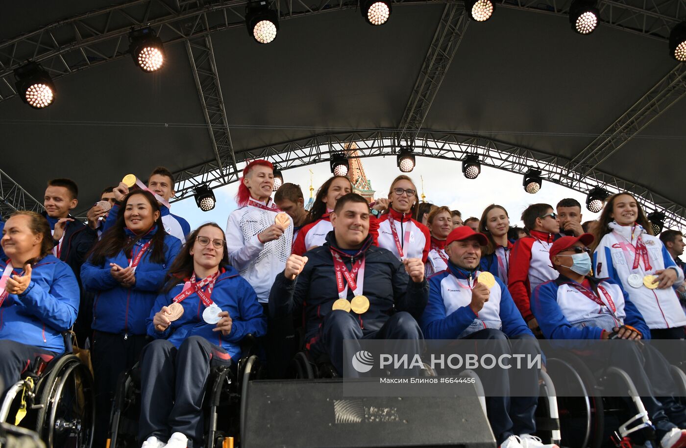 Концерт в честь паралимпийской сборной России на Красной площади