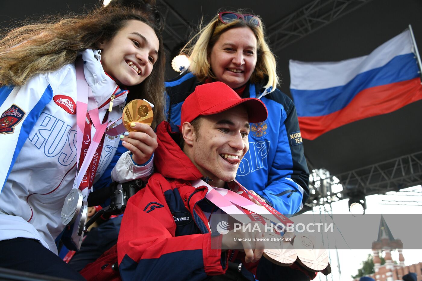 Концерт в честь паралимпийской сборной России на Красной площади