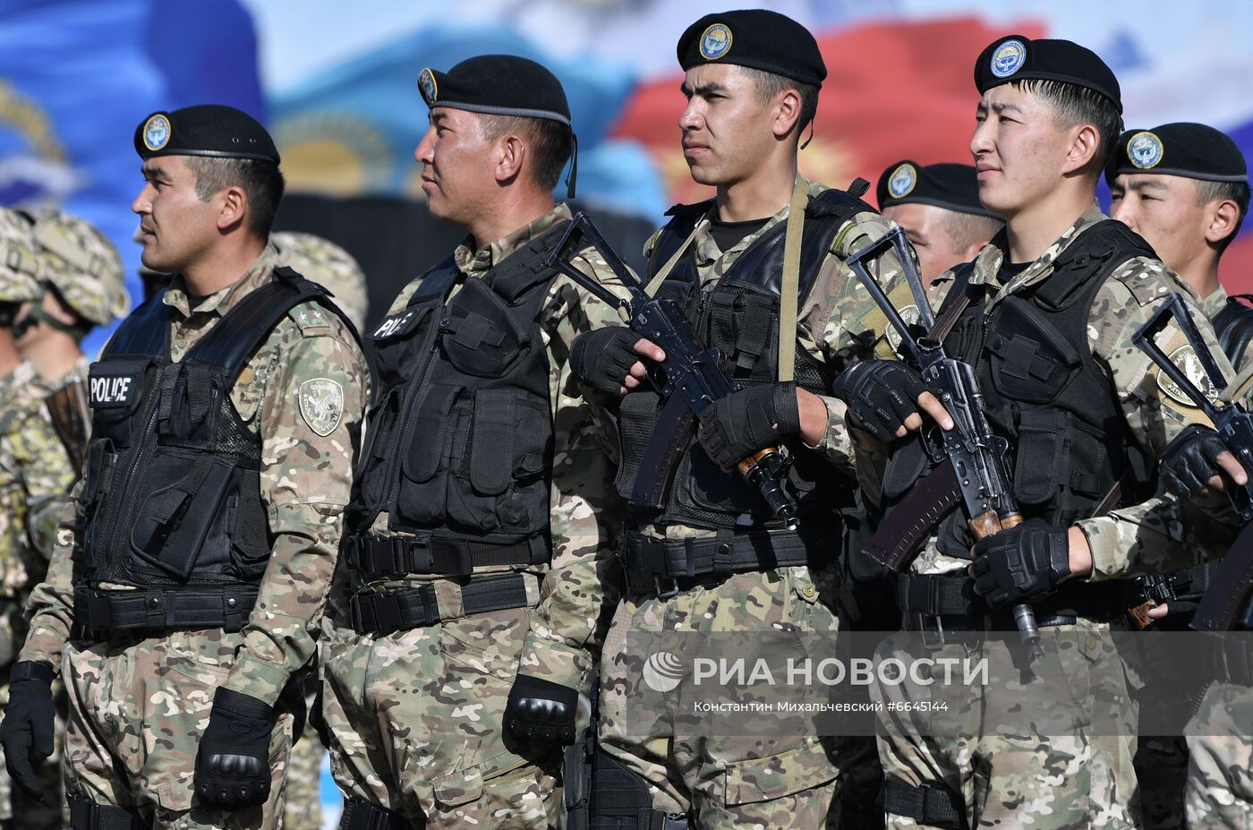 Военные учения ОДКБ "Рубеж-2021" в Киргизии