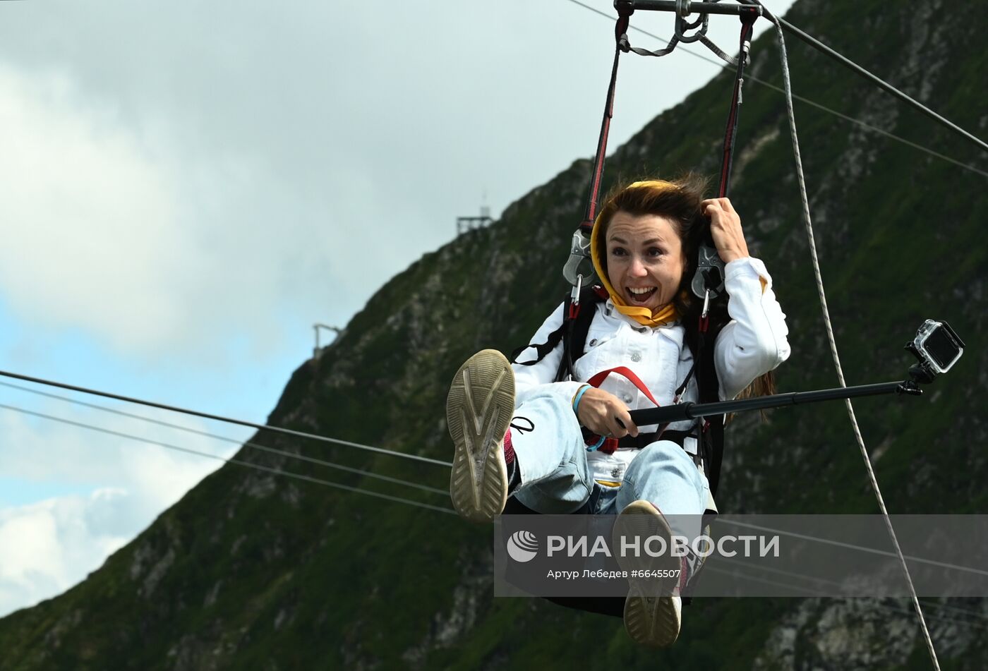 Открытие скоростного троллея в Красной Поляне