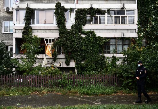 Хлопок газа в жилом доме в Екатеринбурге