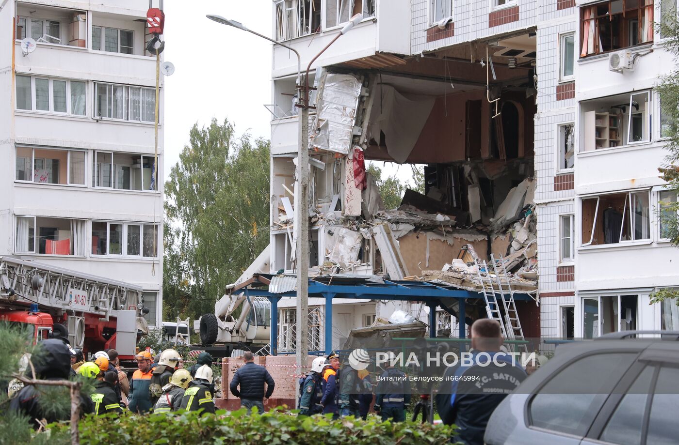 Взрыв газа в жилом доме в Ногинске | РИА Новости Медиабанк