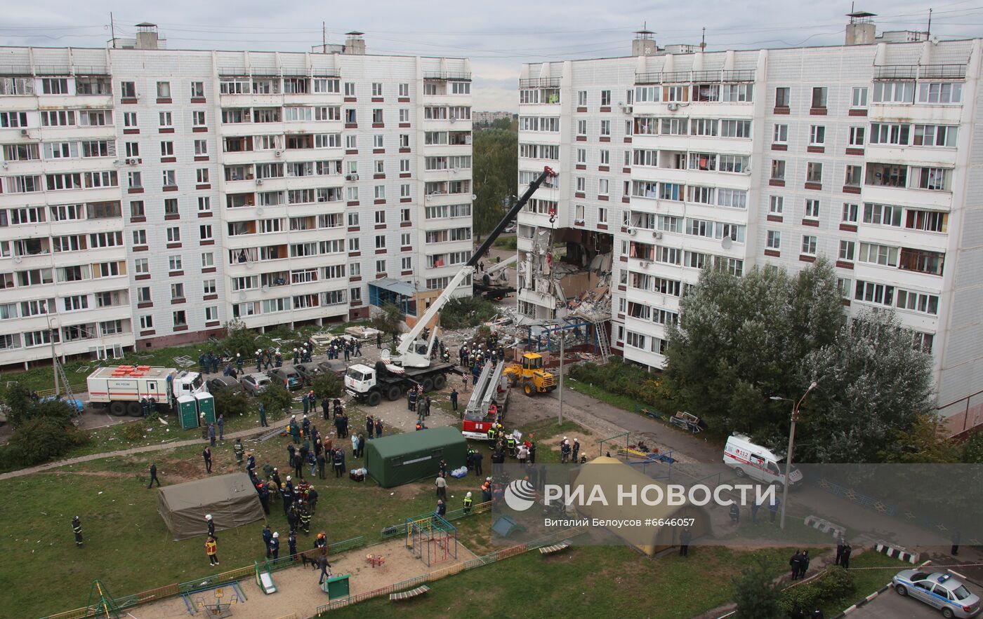Взрыв газа в жилом доме в Ногинске