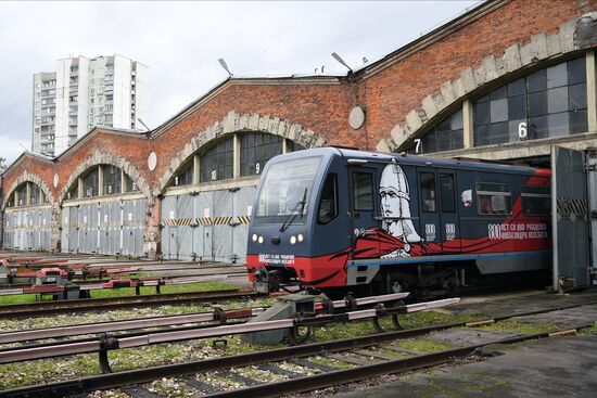 Запуск тематического поезда, посвященного 800-летию со дня рождения князя А. Невского