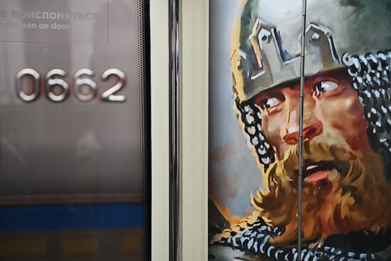 Запуск тематического поезда, посвященного 800-летию со дня рождения князя А. Невского