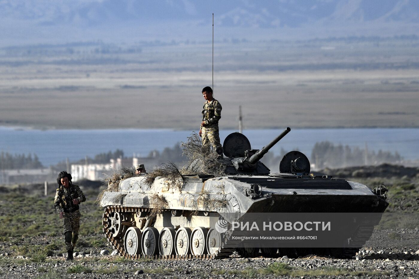 Военные учения ОДКБ "Рубеж-2021" в Киргизии