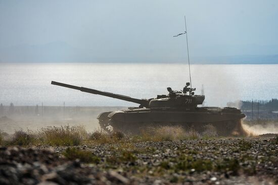 Военные учения ОДКБ "Рубеж-2021" в Киргизии