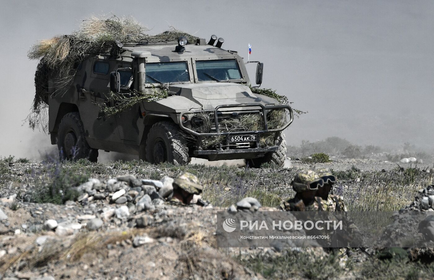 Военные учения ОДКБ "Рубеж-2021" в Киргизии