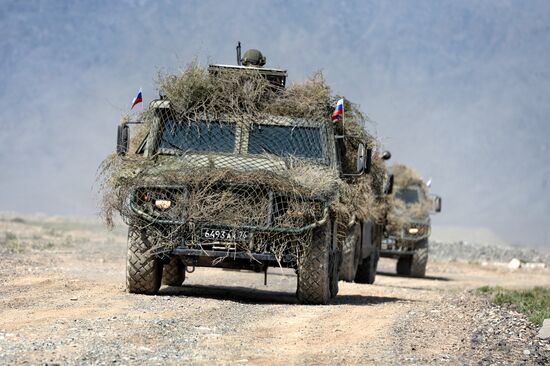 Военные учения ОДКБ "Рубеж-2021" в Киргизии