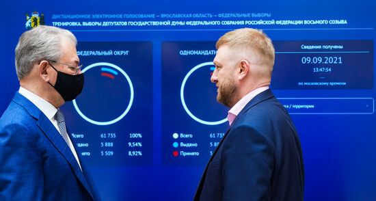 Открытое тестовое голосование в ЦИК России в рамках тренировки ДЭГ