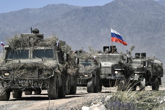 Военные учения ОДКБ "Рубеж-2021" в Киргизии