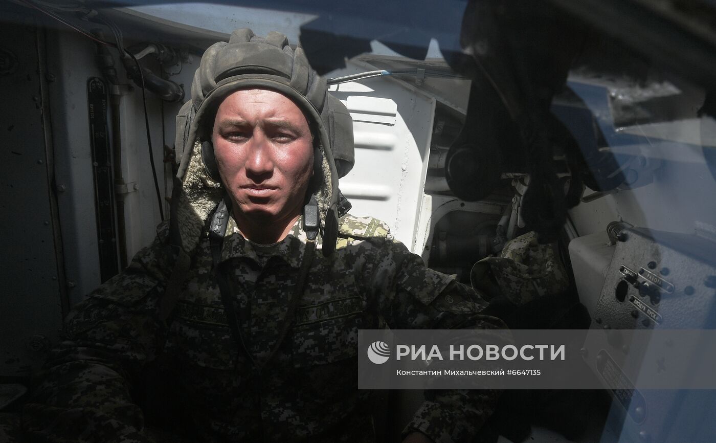 Военные учения ОДКБ "Рубеж-2021" в Киргизии