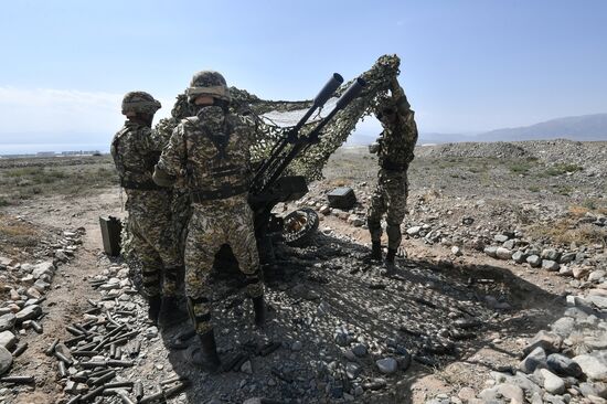 Военные учения ОДКБ "Рубеж-2021" в Киргизии