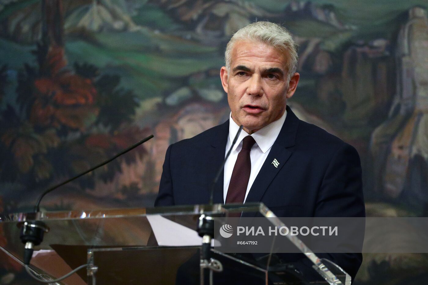 Встреча министров иностранных дел РФ и Израиля С. Лаврова и Я. Лапида