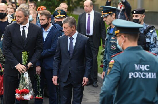 Прощание с главой МЧС Е. Зиничевым