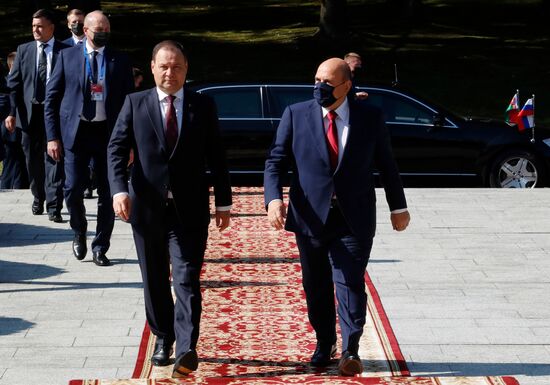 Премьер-министр РФ М. Мишустин принимает участие в заседании Совета Министров Союзного государства