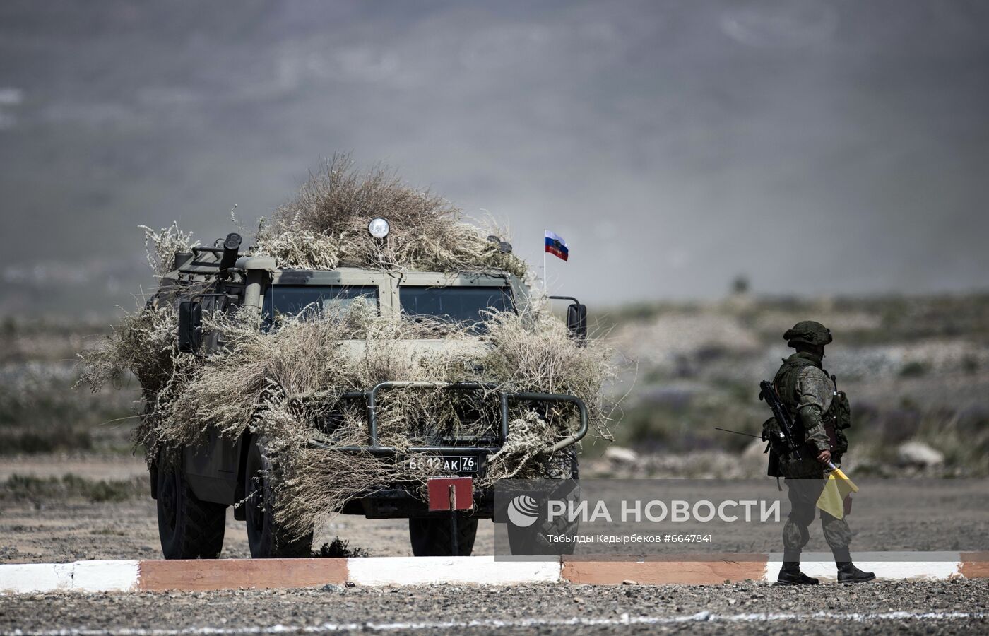 Военные учения ОДКБ "Рубеж-2021" в Киргизии