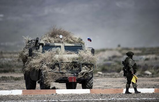 Военные учения ОДКБ "Рубеж-2021" в Киргизии