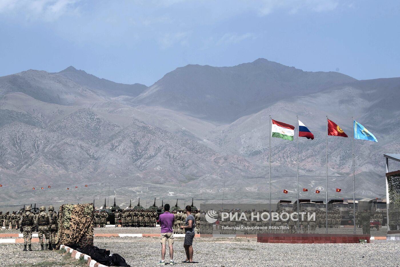 Военные учения ОДКБ "Рубеж-2021" в Киргизии