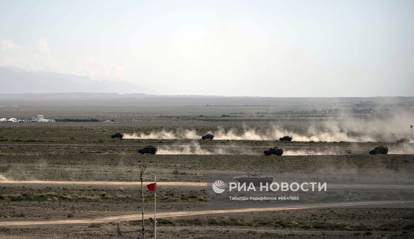 Военные учения ОДКБ "Рубеж-2021" в Киргизии