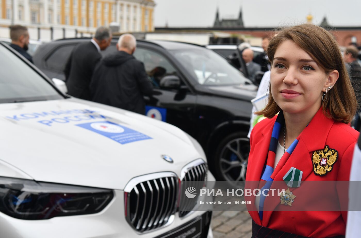 Вручение ключей от автомобилей победителям летней Олимпиады-2020 в Токио