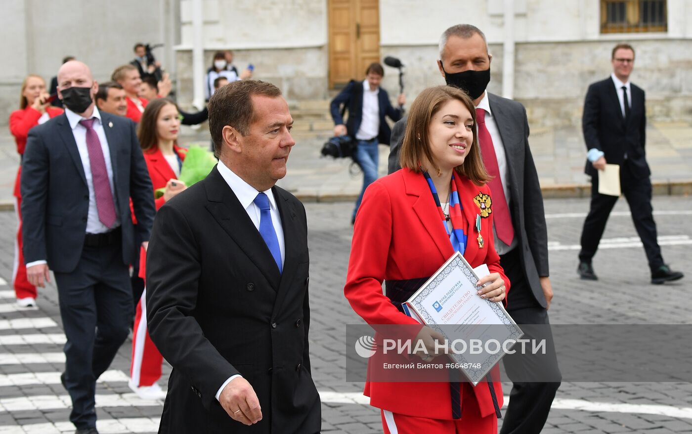 Вручение ключей от автомобилей победителям летней Олимпиады-2020 в Токио