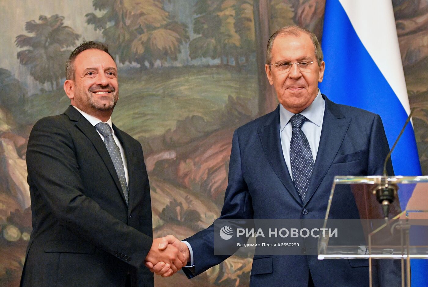 Переговоры С. Лаврова с госсекретарем по иностранным делам Сан-Марино Л. Беккари