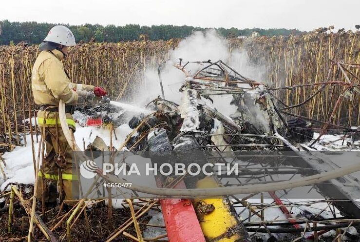 Падение легкомоторного самолета в Белгородской области