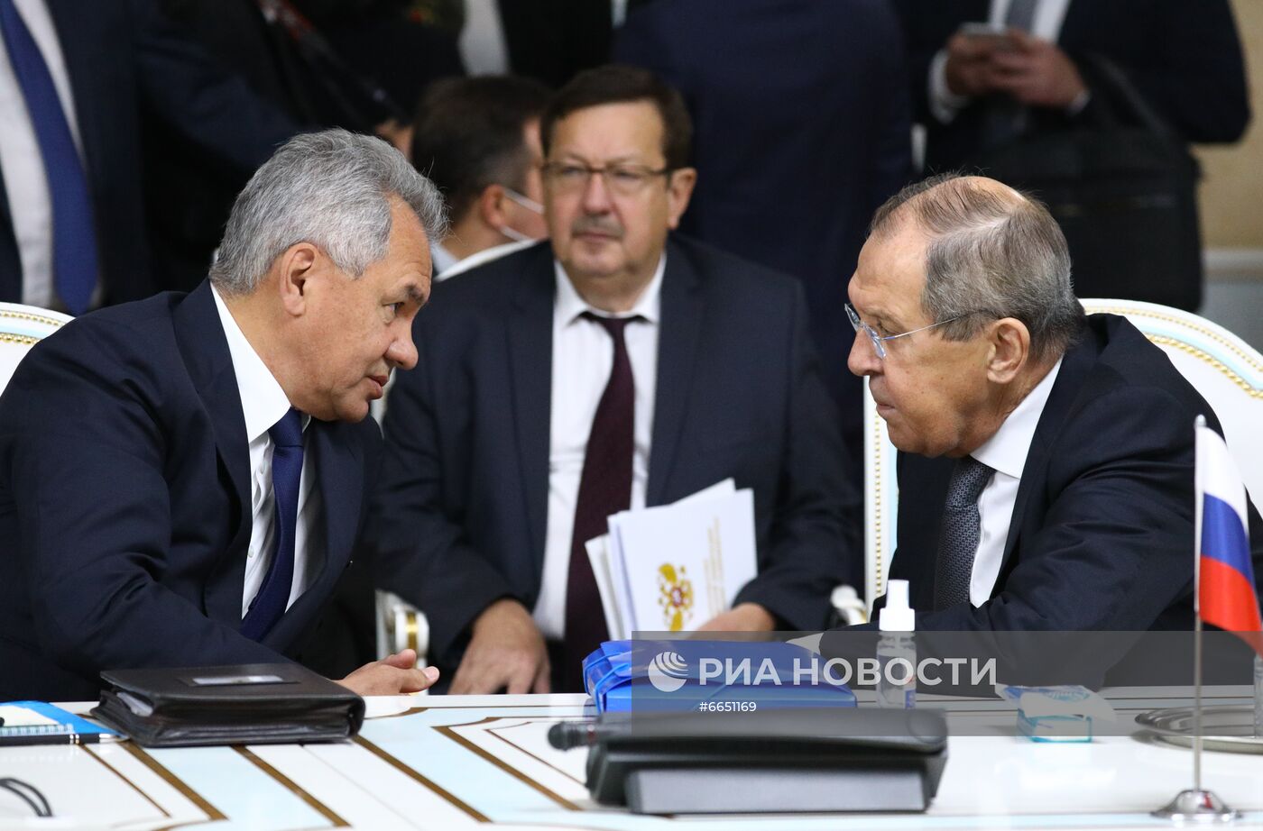 Совместное заседание министров иностранных дел, министров обороны и секретарей совбезов ОДКБ в Душанбе