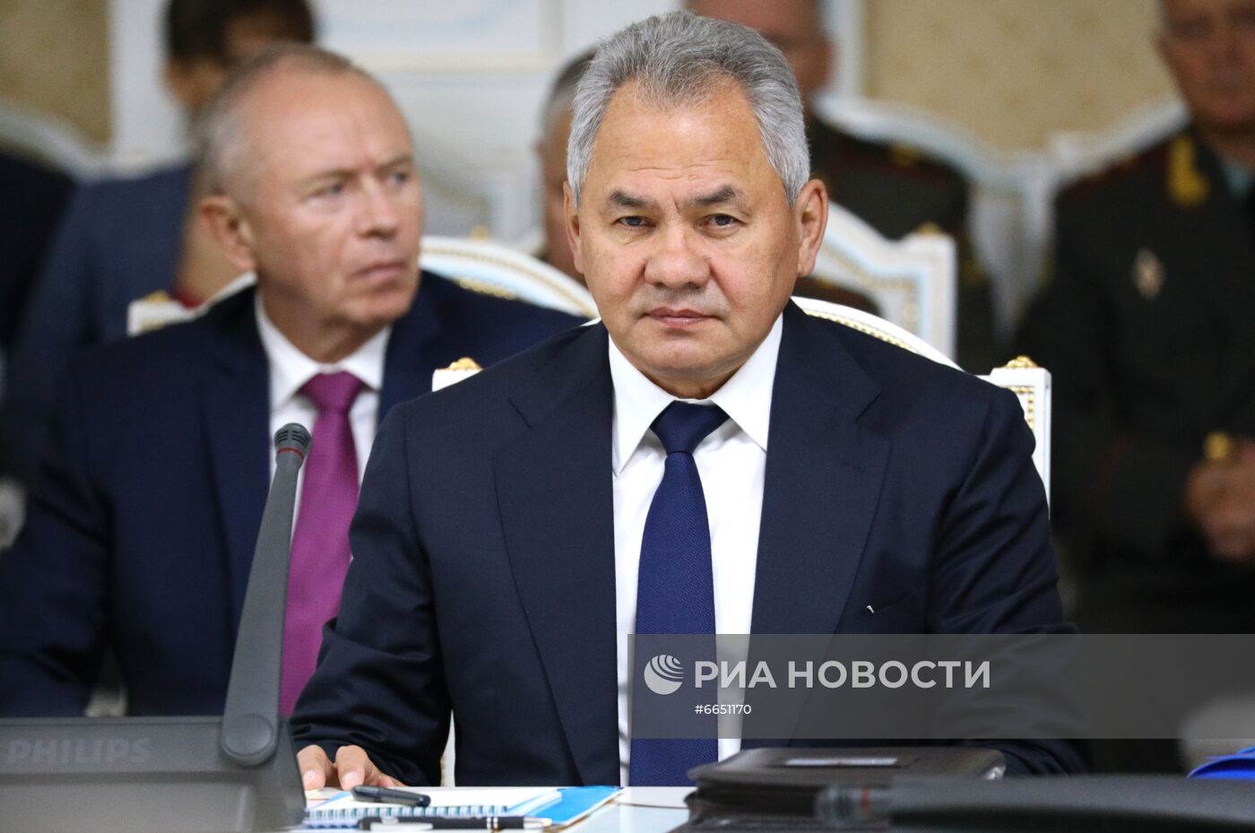 Совместное заседание министров иностранных дел, министров обороны и секретарей совбезов ОДКБ в Душанбе