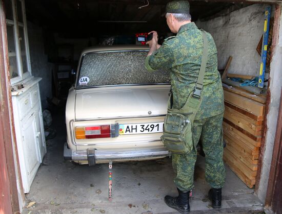 Последствия обстрела в Донецкой области