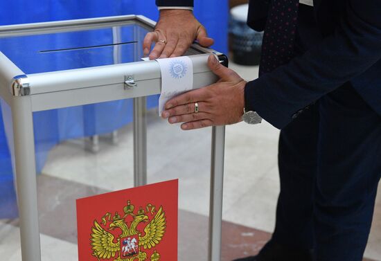 Голосование на выборах в Госдуму РФ в Белоруссии
