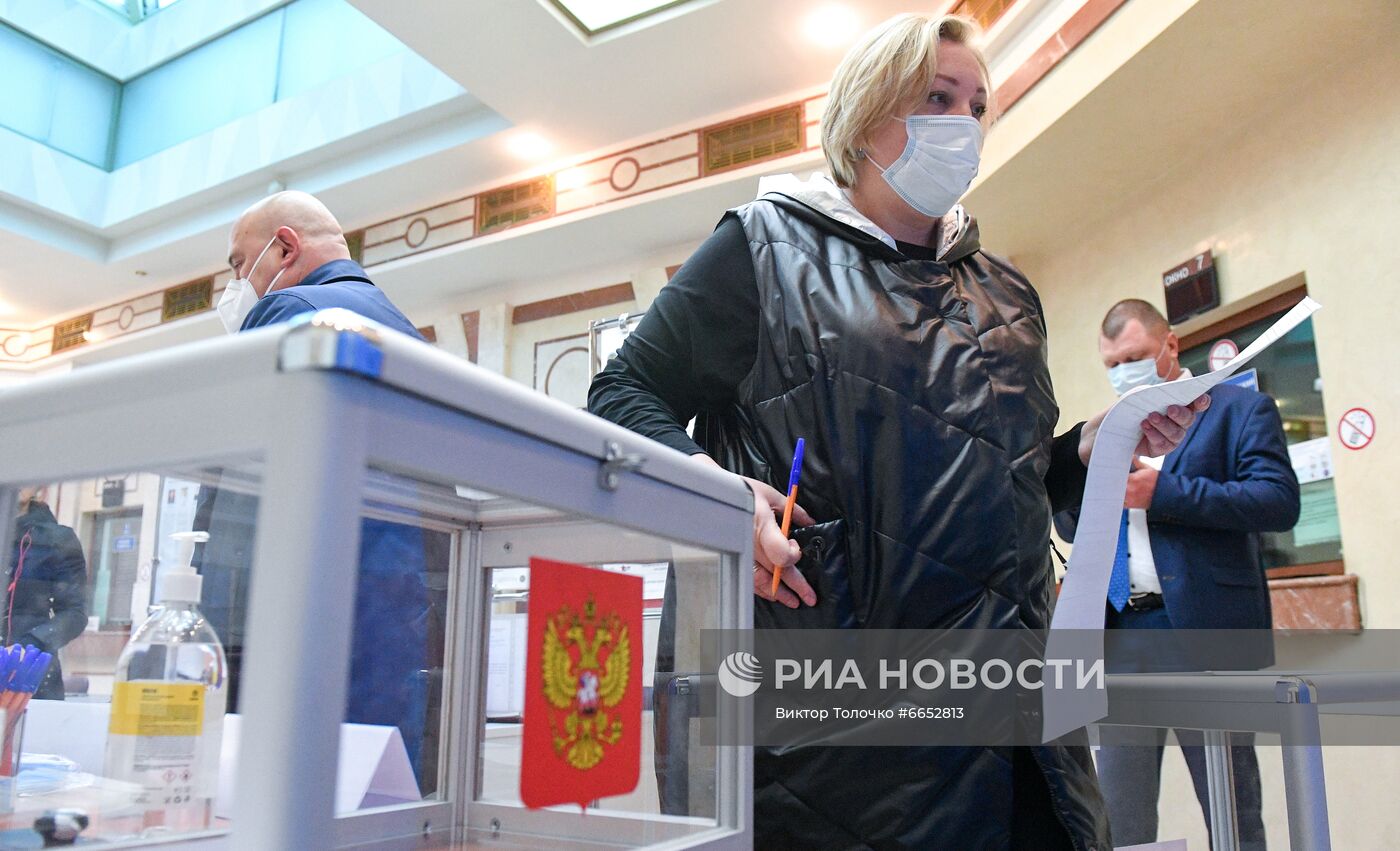 Голосование на выборах в Госдуму РФ в Белоруссии