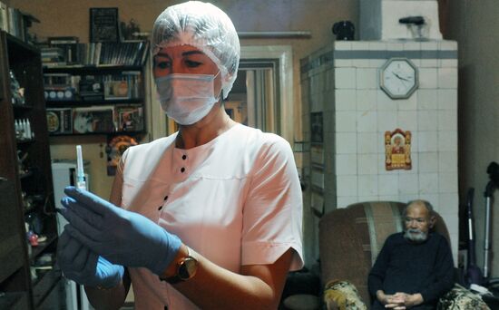 Вакцинация от коронавируса в сельской местности Тамбовской области