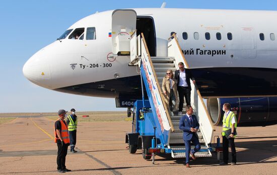 На Байконур прибыли экипажи корабля "Союз МС-19"