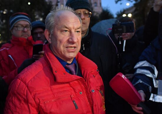 Акция протеста КПРФ в Москве по итогам выборов