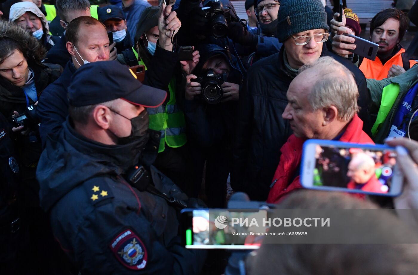 Акция протеста КПРФ в Москве по итогам выборов