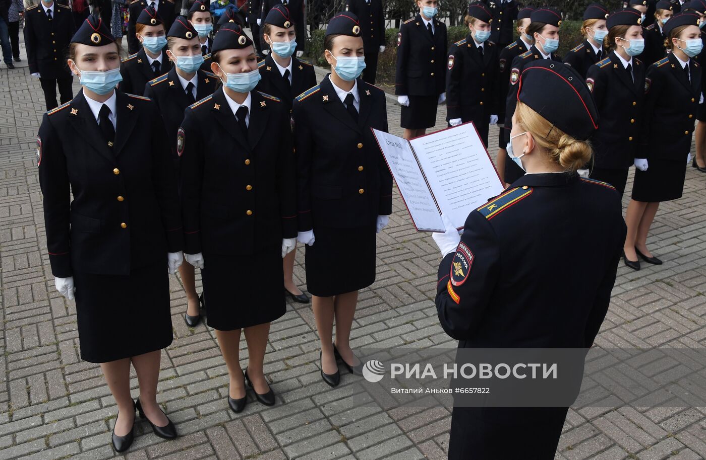 Церемония приведения к присяге курсантов ДВЮИ МВД РФ | РИА Новости Медиабанк