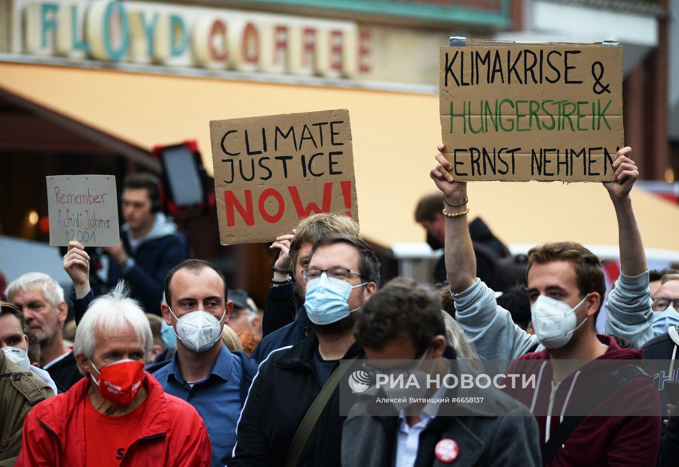 Предвыборные митинги кандидата в канцлеры ФРГ от партии SPD О. Шольца