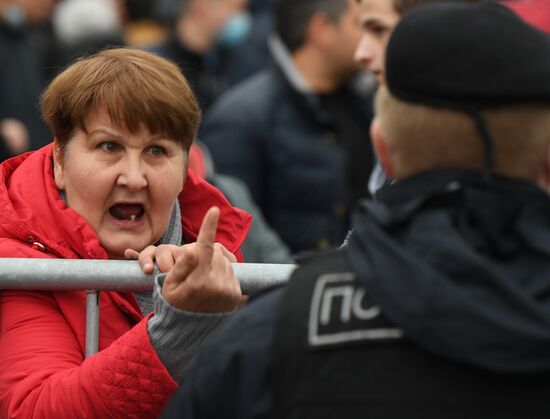 Несанкционированная акция за пересмотр итогов выборов в Госдуму