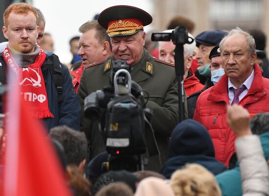 Несанкционированная акция за пересмотр итогов выборов в Госдуму