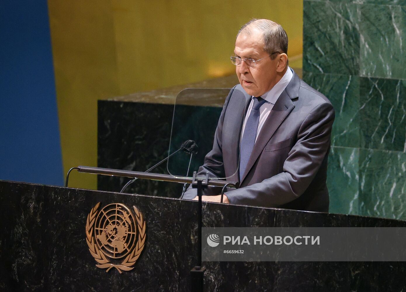 Выступление С. Лаврова на общеполитической дискуссии 76-й сессии ГА ООН
