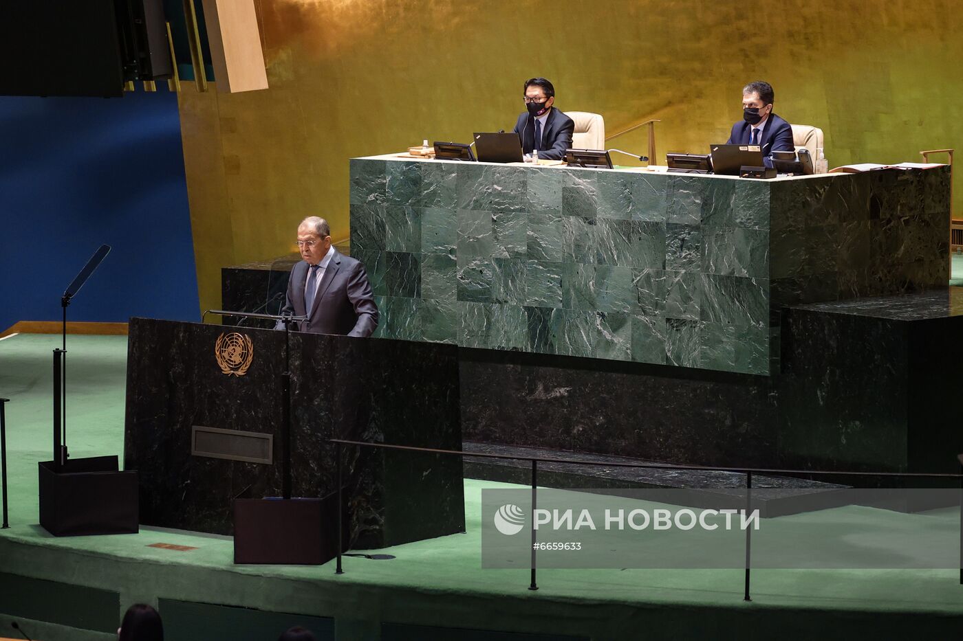 Выступление С. Лаврова на общеполитической дискуссии 76-й сессии ГА ООН