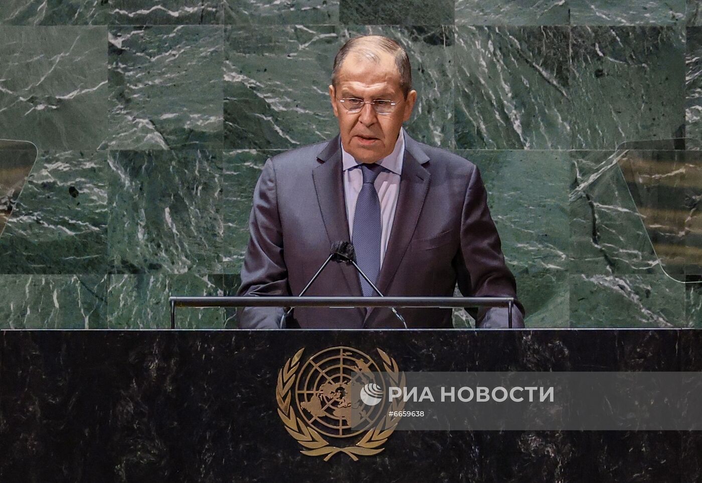 Выступление С. Лаврова на общеполитической дискуссии 76-й сессии ГА ООН