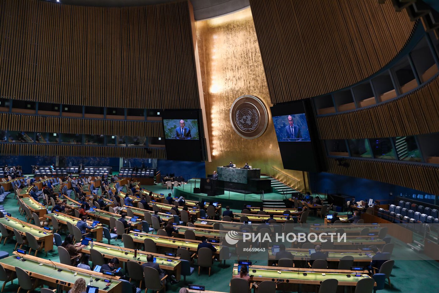 Выступление С. Лаврова на общеполитической дискуссии 76-й сессии ГА ООН