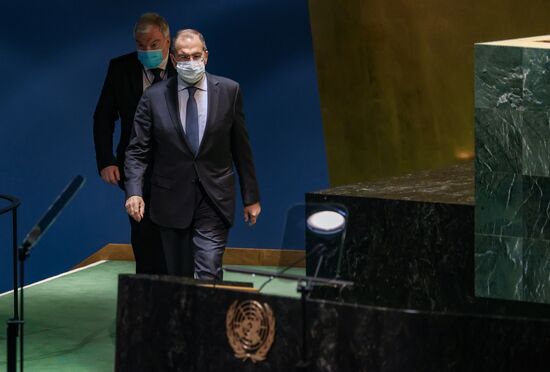 Выступление С. Лаврова на общеполитической дискуссии 76-й сессии ГА ООН